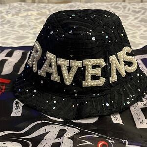 Black Sequin Bucket Hat